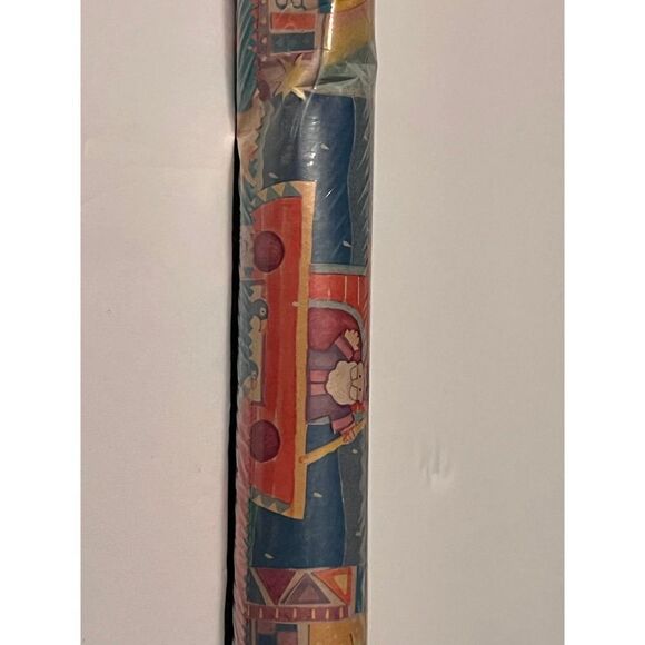 Hallmark Vintage Gift Wrap “A Baby is a Blessing” Noah’s Ark New Sealed - Picture 5 of 8